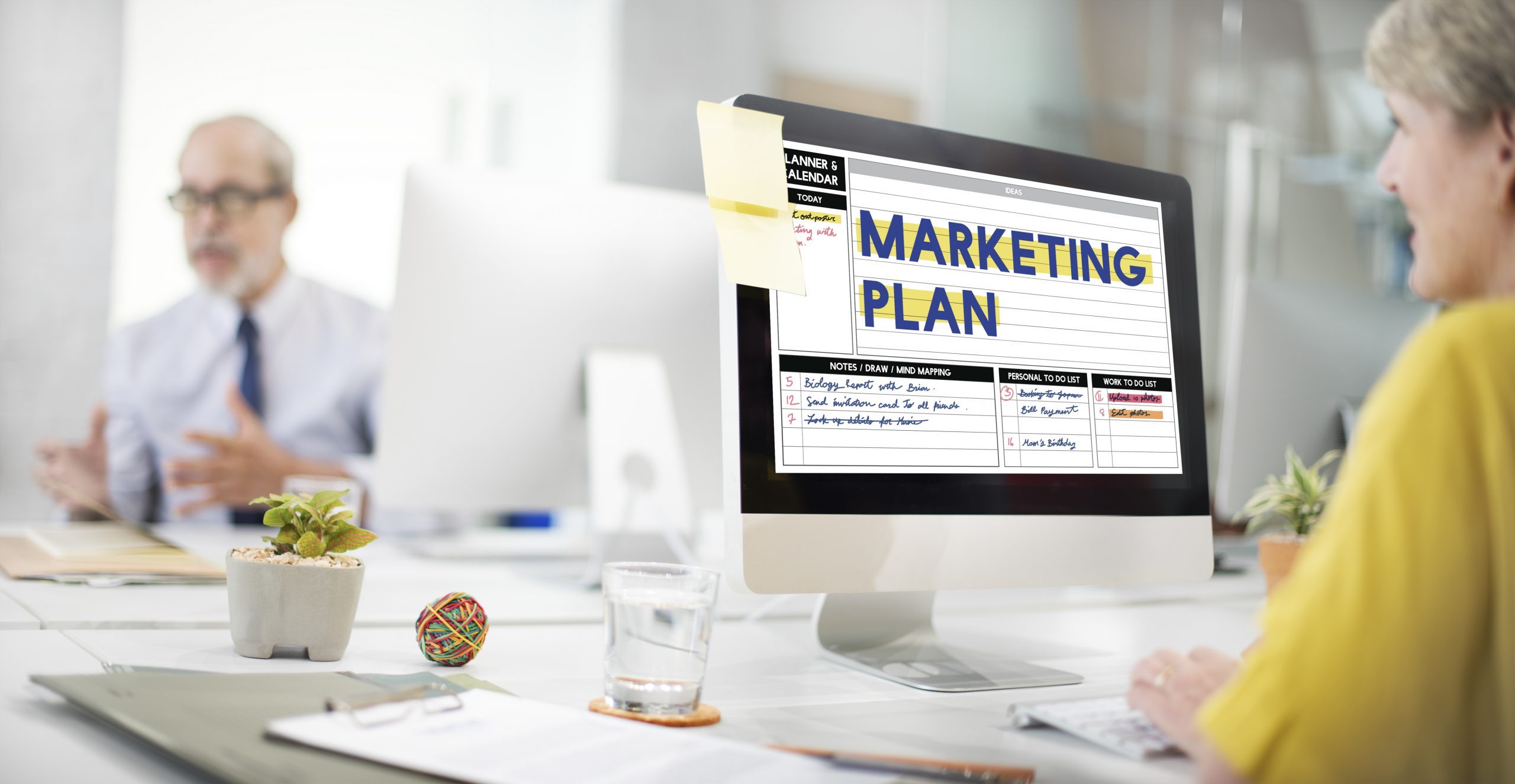 Marketing Plan Strategy Calendar Planner Concept